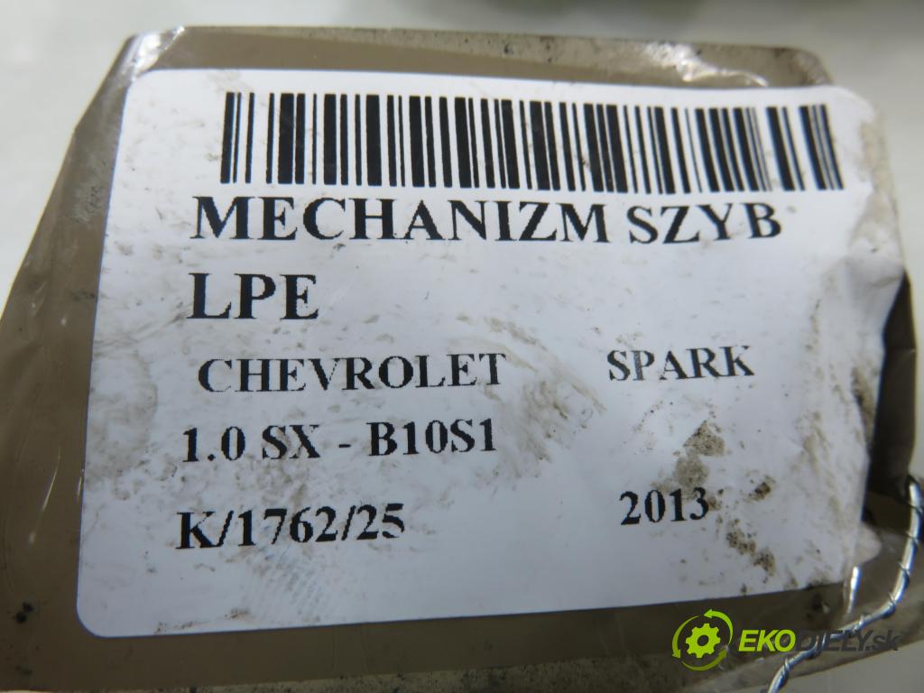 CHEVROLET spar HB 2013 50,00 1.0 S-TEC II 16V - B10D1 995,00 mechanismus oken 98810M3010