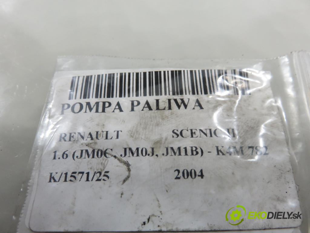 RENAULT SCENIC II (JM0/1_) MINIVAN 2004 83,00 1.6 (JM0C, JM0J, JM1B) - K4M 782 1598,00 pumpa paliva 8200029163C