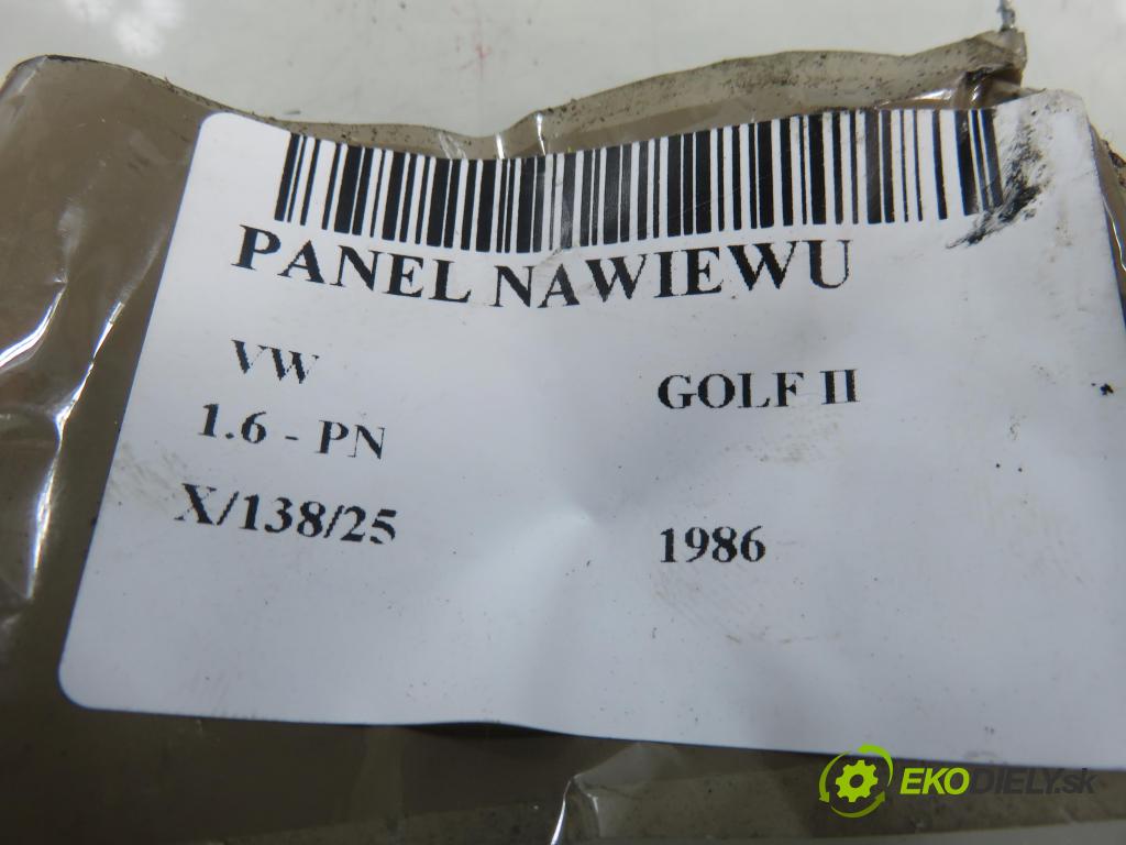 VW GOLF II (19E, 1G1) HB 1986 51,00 1.6 - PN 1595,00 Panel kúrenia 191192819045