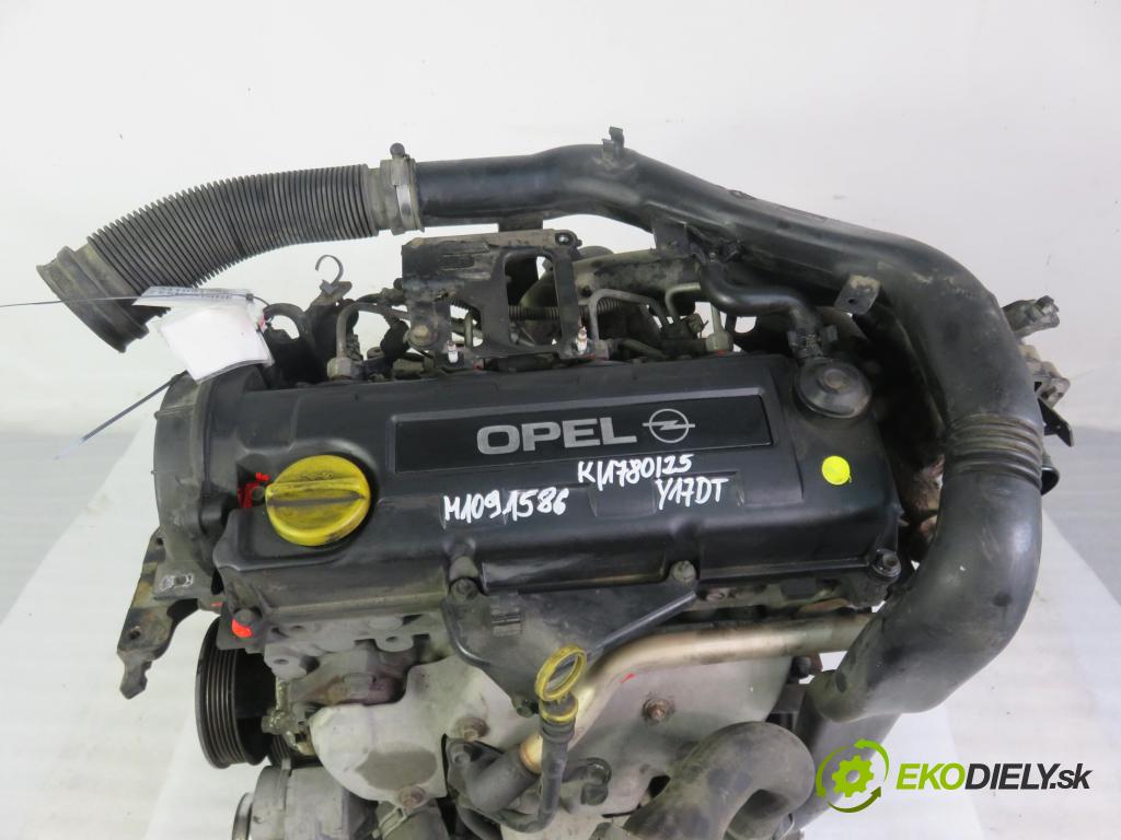 OPEL MERIVA A nadwozie wielkoprzestrzenne (MPV) (X03) MINIVAN 2004 55,00 1.7 DTI 75 - Y 17 DT 1686,00 Motor DIESEL Y17DT