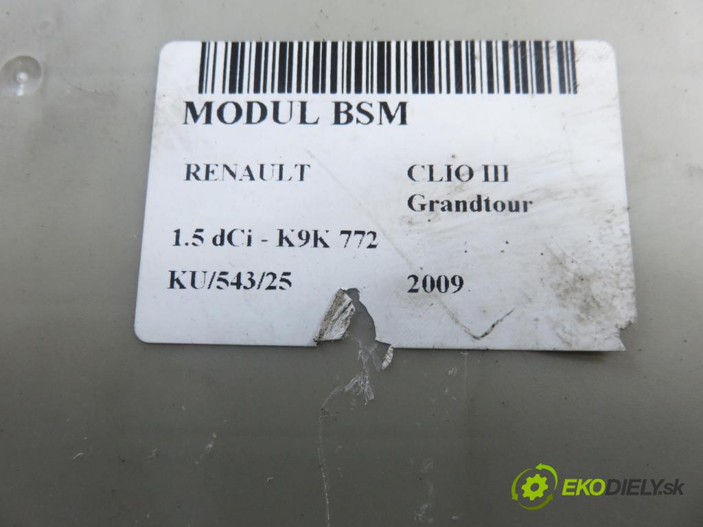 RENAULT CLIO III Grandtour (KR0/1_) KOMBI 2009 65,00 1.5 dCi - K9K 772 1461,00 MODUL BSM 902665A