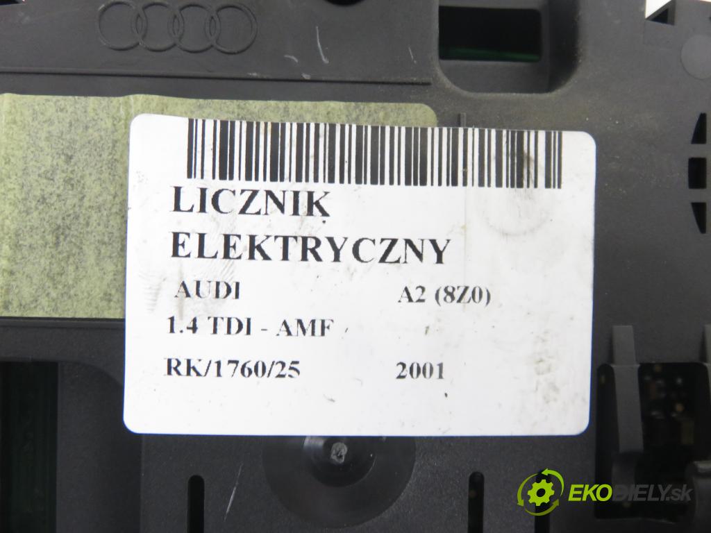 AUDI A2 (8Z0) HB 2001 55,00 1.4 TDI - AMF 1422,00 prístrojovka elektrický 8Z0920900M