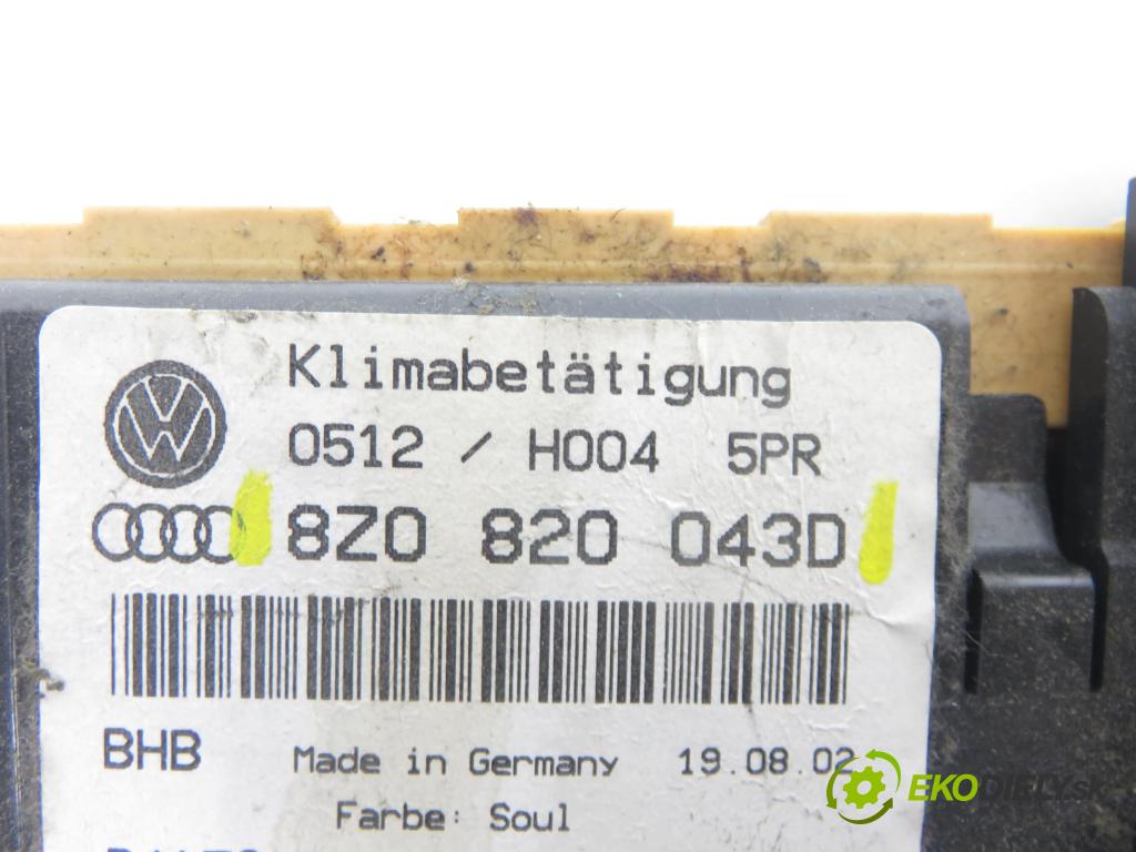 AUDI A2 (8Z0) HB 2001 55,00 1.4 TDI - AMF 1422,00 Panel kúrenia KLIMATRONIK 8Z0820043D