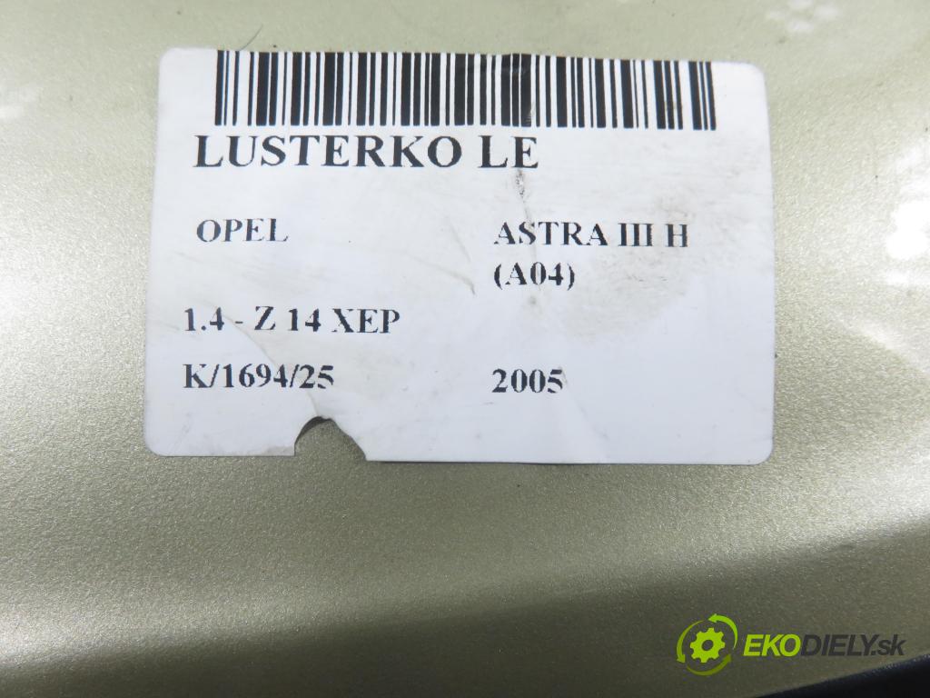 OPEL ASTRA H (A04) HB 2005 66,00 1.4 - Z 14 XEP 1364,00 zpětné zrcátko LE