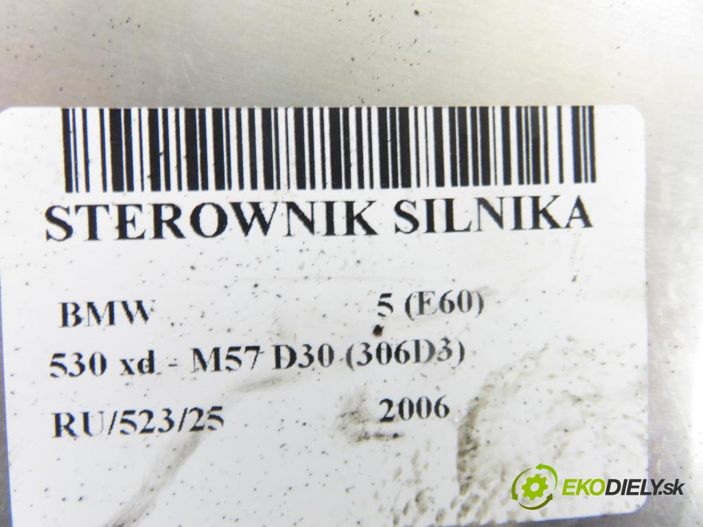 BMW 5 (E60) SEDAN 2006 170,00 530 xd 231 - M57 D30 (306D3) 2993,00 Riadiaca jednotka Motor 0281013253 ; 7801712