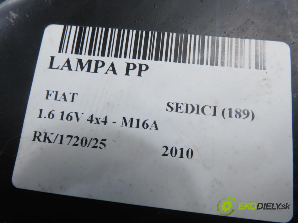 FIAT SEDICI (189_) CROSSOVER 2010 88,00 1.6 16V 120  4x4 - M16A 1586,00 Svetlo PP