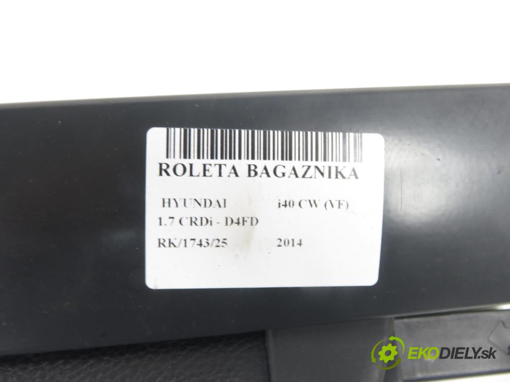 HYUNDAI i40 CW (VF) KOMBI 2014 100,00 1.7 CRDi 136 - D4FD 1685,00 Roleta kufr