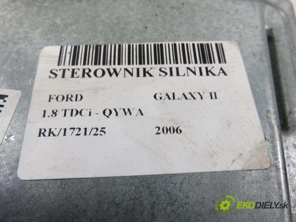 FORD GALAXY (WA6) MINIVAN 2006 92,00 1.8 TDCi - QYWA 1753,00 Riadiaca jednotka Motor 6G9112A650LE ; 5WS40419ET
