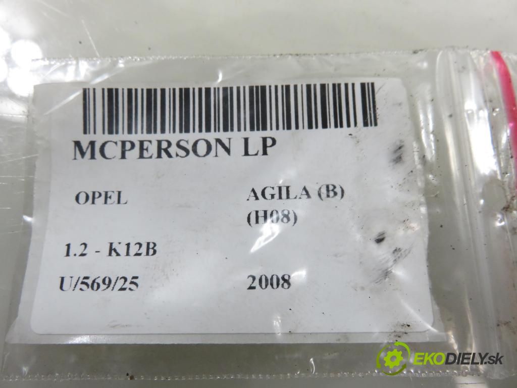 OPEL AGILA (B) (H08) HB 2008 0,00 1.2 - K12B 1242,00 MCPERSON LP