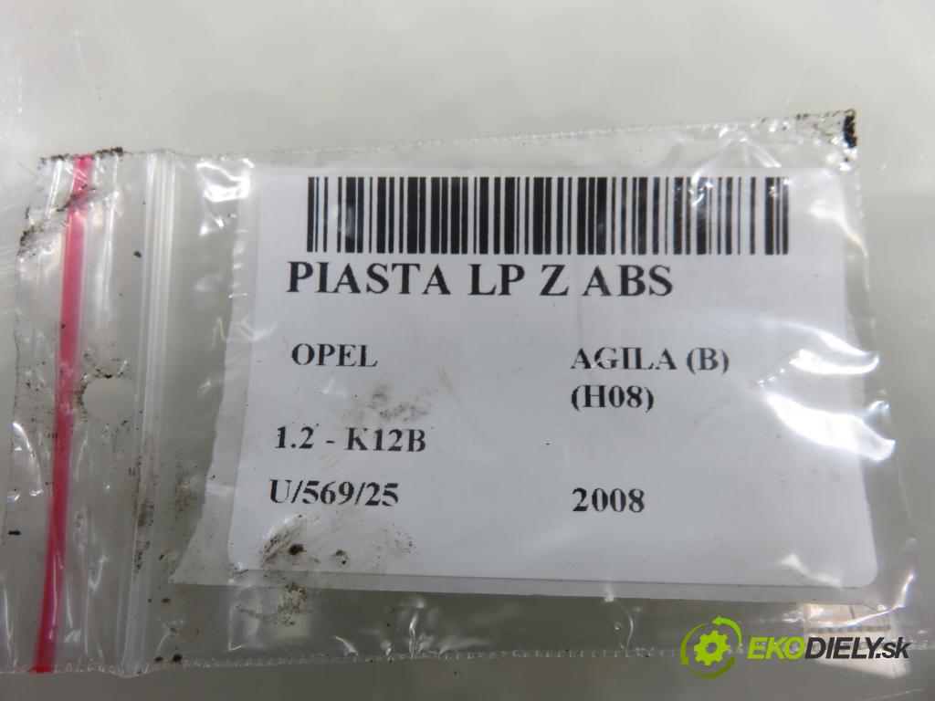 OPEL AGILA (B) (H08) HB 2008 0,00 1.2 - K12B 1242,00 náboj LP ABS