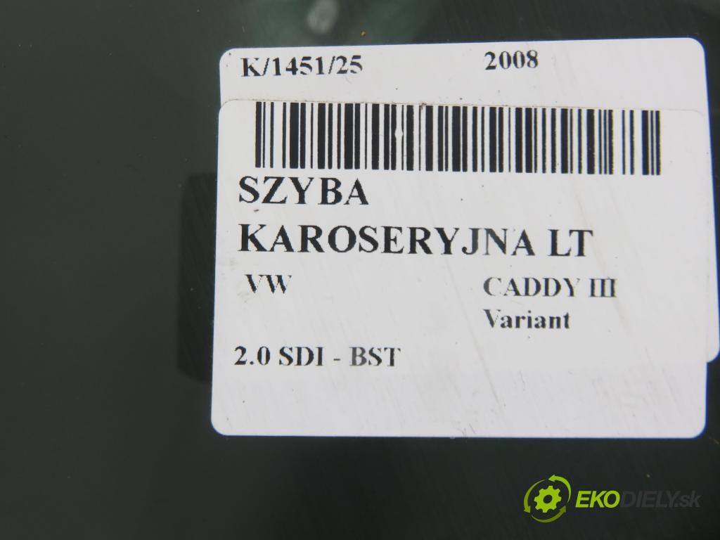 VW CADDY III Variant (2KB, 2KJ, 2CB, 2CJ) FURGON 2008 51,00 2.0 SDI - BST 1968,00 okno dveří LT