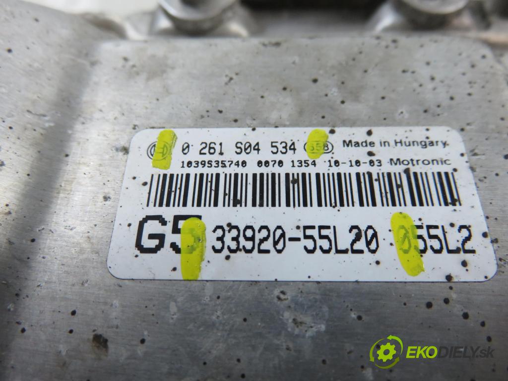 FIAT SEDICI (189_) CROSSOVER 2010 88,00 1.6 16V 120  4x4 - M16A 1586,00 Riadiaca jednotka Motor 3392055L20 ; 0261S04534