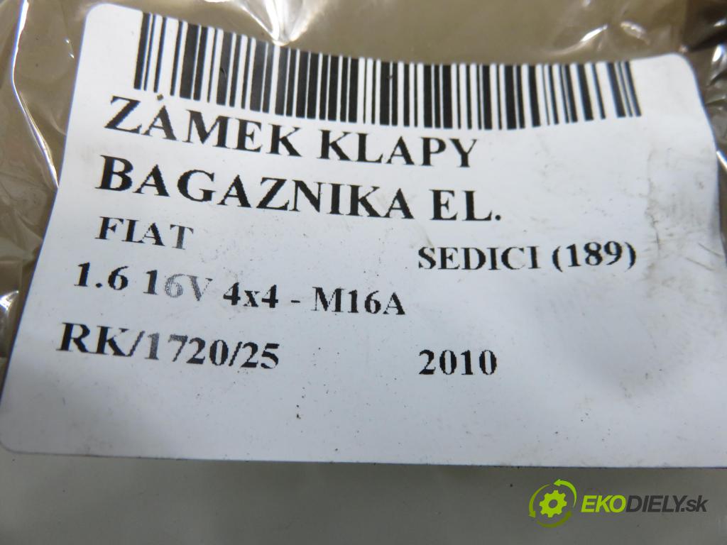 FIAT SEDICI (189_) CROSSOVER 2010 88,00 1.6 16V 120  4x4 - M16A 1586,00 zámok dveří kufr EL. B6765