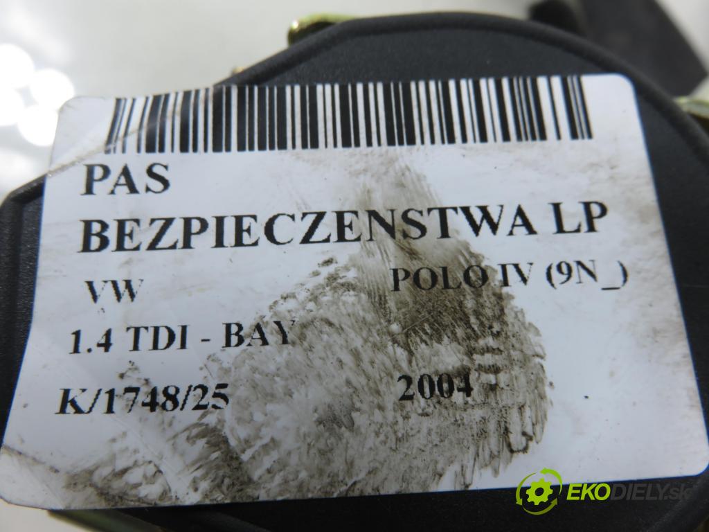 VW POLO (9N_) HB 2004 55,00 1.4 TDI - BAY 1422,00 držák BEZPEČNOST LP 6Q3857705G