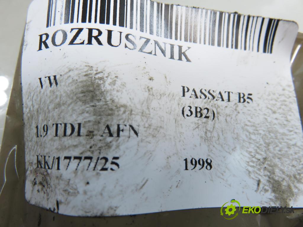 VW PASSAT B5 (3B2) SEDAN 1998 81,00 1.9 TDI 110 - AFN 1896,00 Štartér 068911024E ; D7R33 (Štartér)