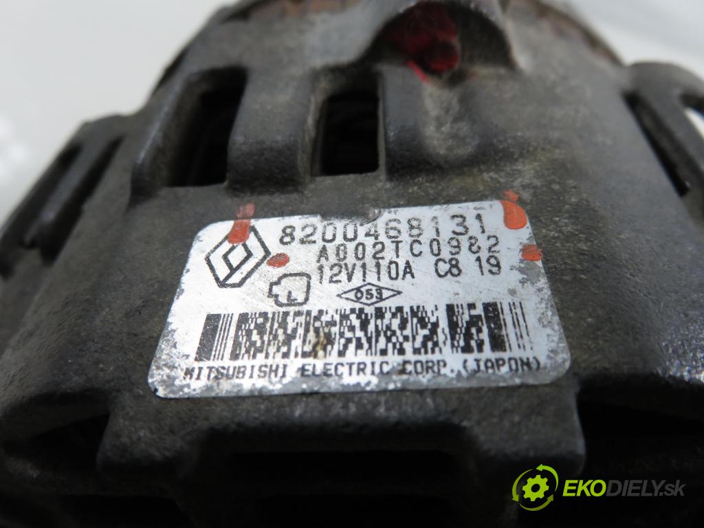 RENAULT KANGOO (KC0/1_) KOMBIVAN 2008 50,00 1.5 dCi 68 - K9K 714 1461,00 Alternátor 8200468131 ; A002TC0982 (Alternátor)