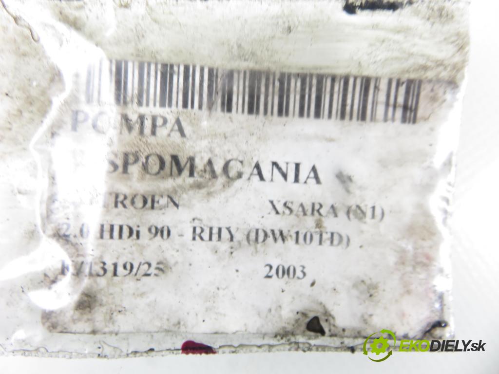 CITROEN XSARA (N1) LIFTBACK 2003 66,00 2.0 HDi 90 - RHY (DW10TD) 1997,00 Pumpa servočerpadlo 9638339880 ; 26082229QD (Servočerpadlo)