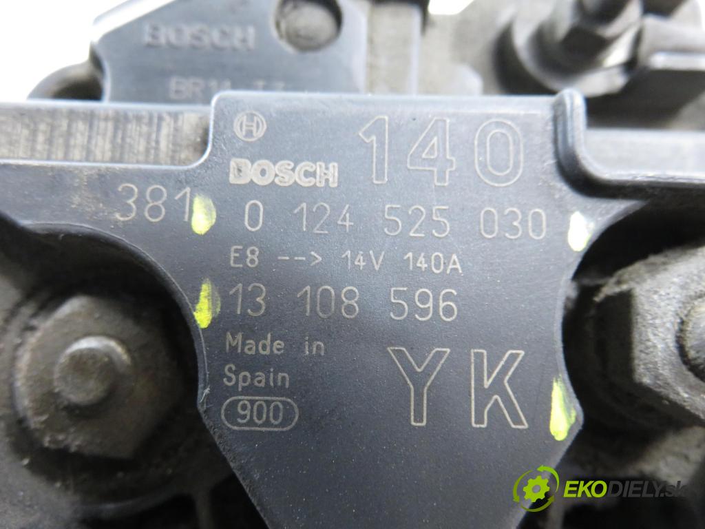 OPEL VECTRA C (Z02) LIFTBACK 2004 92,00 2.2 DTI 16V 125 - Y 22 DTR 2172,00 Alternátor 13108596 ; 13108596YK ; 0124525030 (Alternátor)