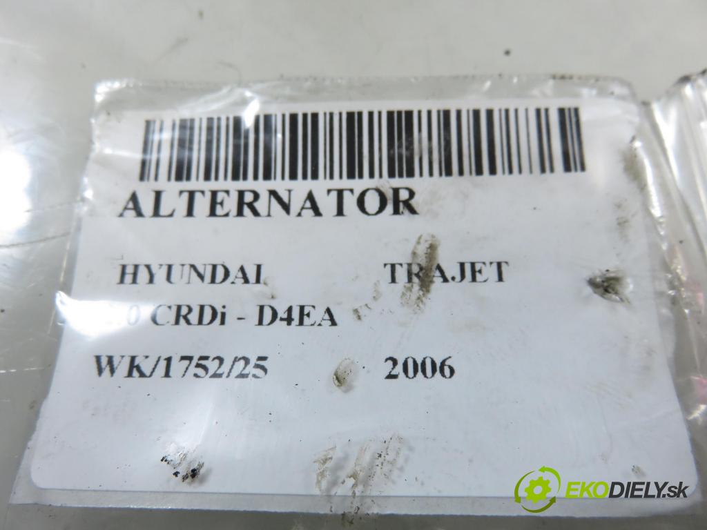 HYUNDAI TRAJET (FO) MINIVAN 2006 83,00 2.0 CRDi 113 1991,00 Alternátor 3730027012 ; 021319112 (Alternátor)