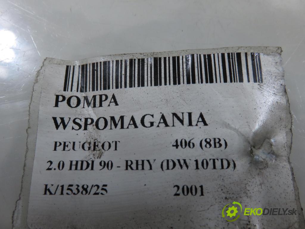 PEUGEOT 406 (8B) SEDAN 2001 66,00 2.0 HDI 90 - RHY (DW10TD) 1997,00 Pumpa servočerpadlo 9640830580 (Servočerpadlo)