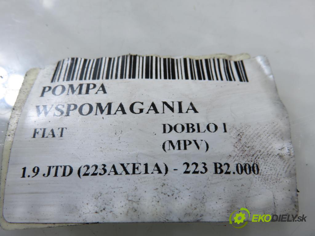 FIAT DOBLO nadwozie wielkoprzestrzenne (MPV) (119_, 223_) KOMBIVAN 2003 74,00 1.9 JTD (223AXE1A) - 223 B2.000 1910,00 Pumpa servočerpadlo 46534757 (Servočerpadlo)
