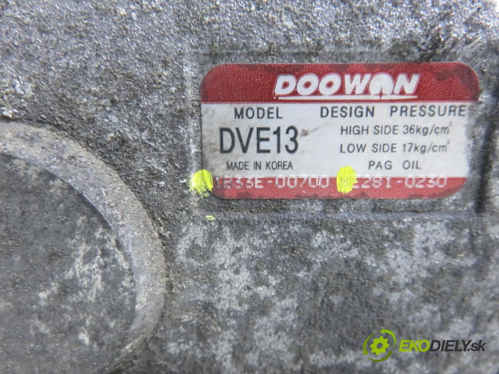 HYUNDAI i40 CW (VF) KOMBI 2014 100,00 1.7 CRDi 136 - D4FD 1685,00 KOMPRESOR: klimatizácie 1B33E00700 (Kompresor klimatizácie)