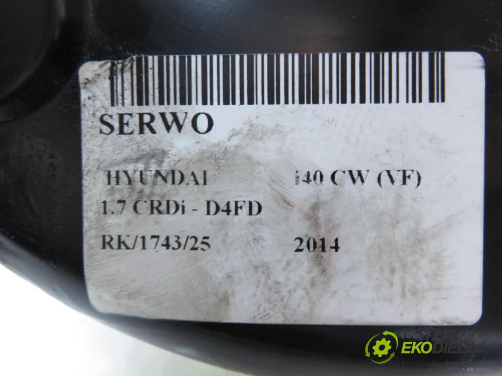 HYUNDAI i40 CW (VF) KOMBI 2014 100,00 1.7 CRDi 136 - D4FD 1685,00 Posilovač 591103Z100 (Servočerpadlo)