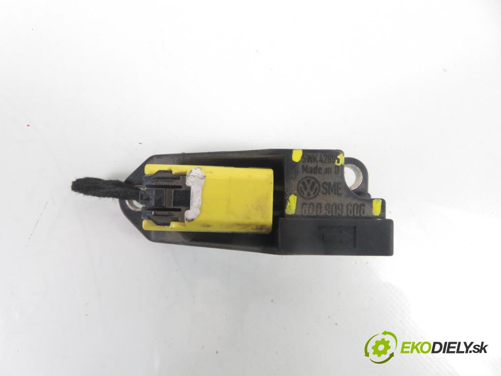 VW SHARAN (7M8, 7M9, 7M6) VAN 2003 96,00 1.9 TDI PD 130 - ASZ 1896,00 Snímač nárazu 5WK42895 ; 6Q0909606 (Snímač nárazu)