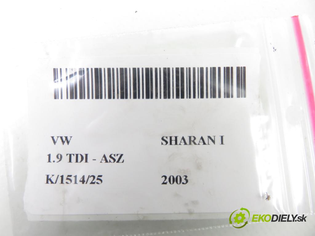 VW SHARAN (7M8, 7M9, 7M6) VAN 2003 96,00 1.9 TDI PD 130 - ASZ 1896,00 Snímač nárazu 5WK42895 ; 6Q0909606 (Snímač nárazu)