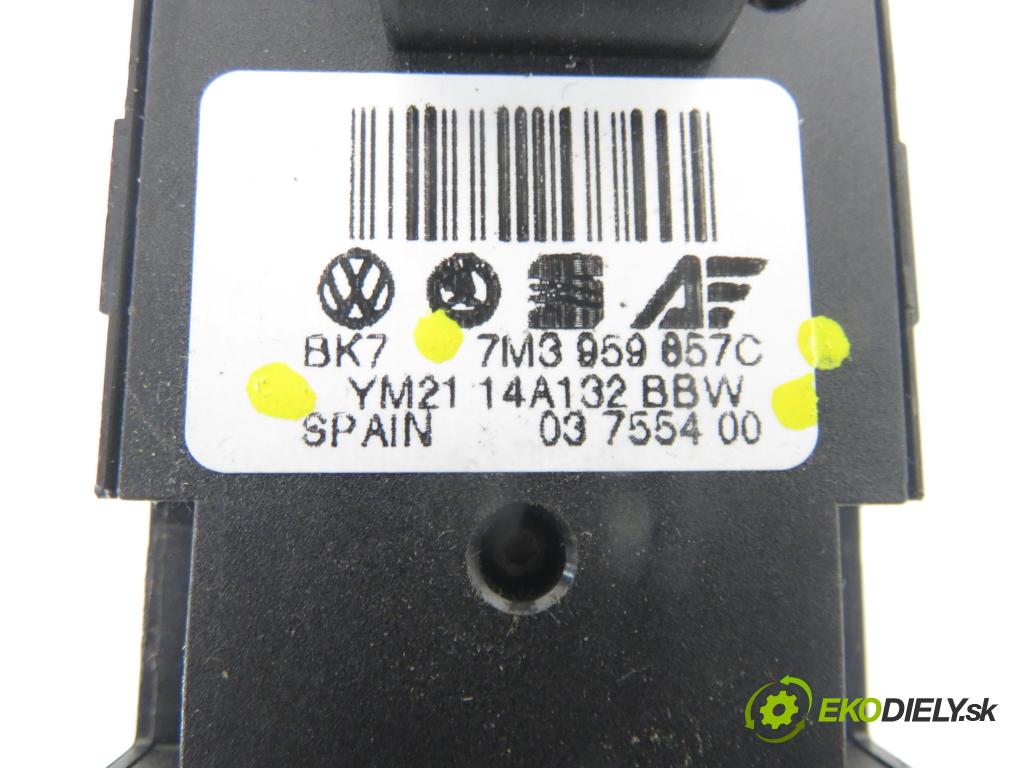 VW SHARAN (7M8, 7M9, 7M6) VAN 2006 85,00 1.9 TDI PD 115 - AUY 1896,00 Panel ovládaní oken 7M3959857C ; YM2114A132BBW