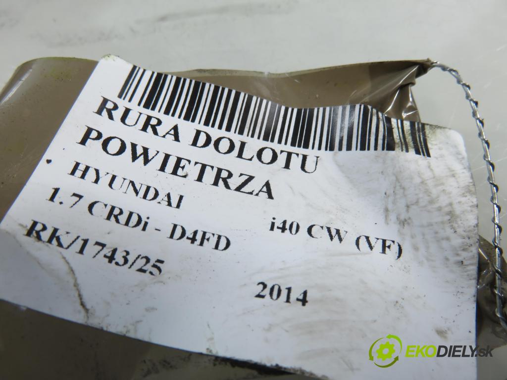 HYUNDAI i40 CW (VF) KOMBI 2014 100,00 1.7 CRDi 136 - D4FD 1685,00 Rúra přívodu vzduchu 281403Z301