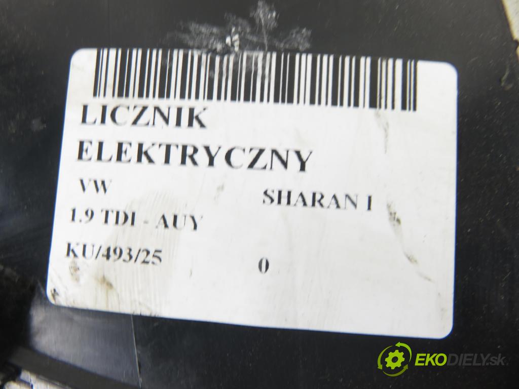 VW SHARAN (7M8, 7M9, 7M6) VAN 2006 85,00 1.9 TDI PD 115 - AUY 1896,00 prístrojovka elektrický 7M3920840T