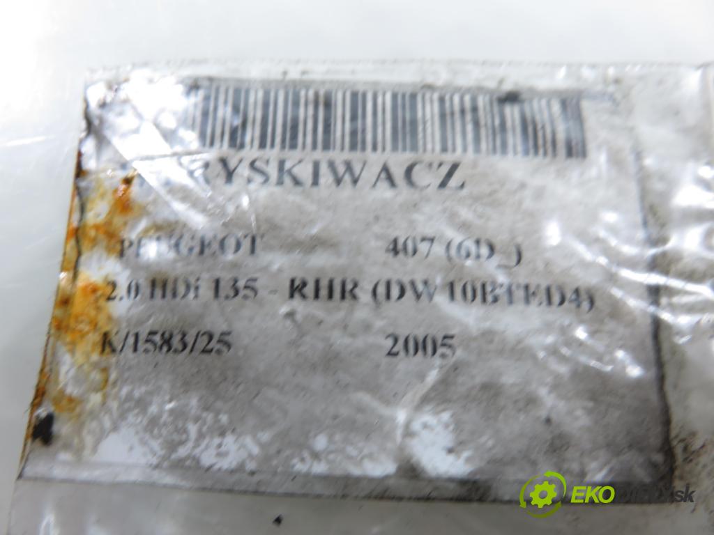 PEUGEOT 407 (6D_) SEDAN 2005 100,00 2.0 HDi 135 - RHR 1997,00 vstrekovač 9647247280 (Vstrekovač paliva)