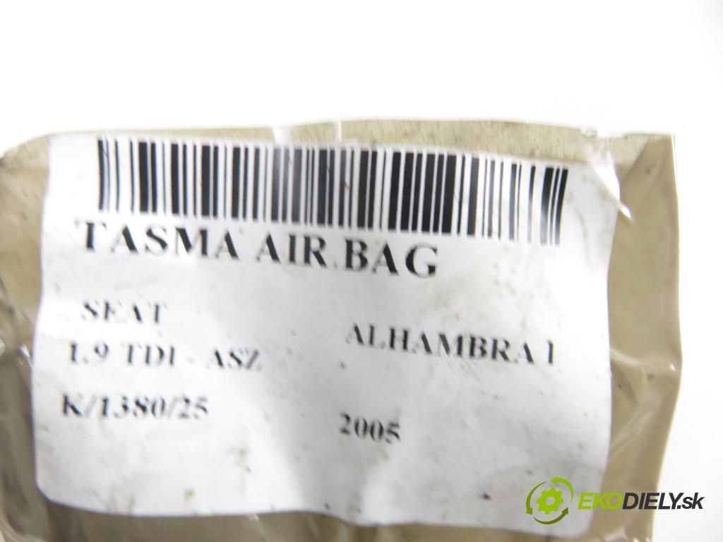 SEAT ALHAMBRA (7V8, 7V9) VAN 2005 96,00 1.9 TDI - ASZ 1896,00 PÁSKA: air BAG 1J0959654AP