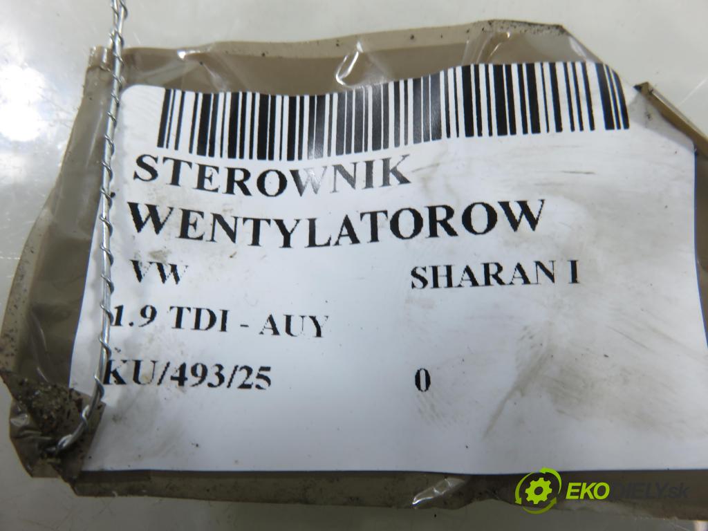 VW SHARAN (7M8, 7M9, 7M6) VAN 2006 85,00 1.9 TDI PD 115 - AUY 1896,00 řídící jednotka VENTILÁTORY 7M5919506 ; YM218C616AA