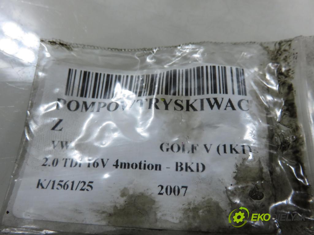 VW GOLF V (1K1) HB 2007 103,00 2.0 TDI 16V 4motion - BKD 1968,00 Vstrekovač 03G130073G ; 0414720404 (Vstrekovač paliva)