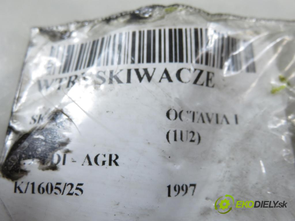 SKODA OCTAVIA I (1U2) LIFTBACK 1997 66,00 1.9 TDI 90- AGR 1896,00 Vstrekovacie ventily 038130201F ; 038130201G (Vstrekovací ventil)