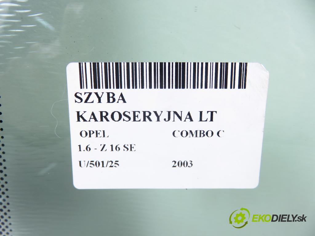 OPEL COMBO C KOMBIVAN 2003 62,00 1.6 8V 84 - Z 16 SE 1598,00 okno dveří LT