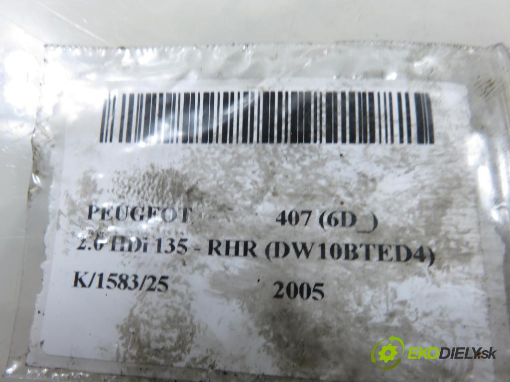PEUGEOT 407 (6D_) SEDAN 2005 100,00 2.0 HDi 135 - RHR 1997,00 vstrekovač 9647247280 (Vstrekovač paliva)