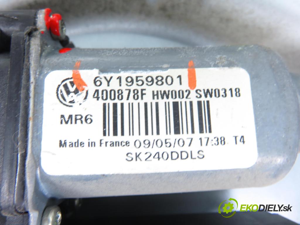 SKODA FABIA I Combi (6Y5) KOMBI 2007 51,00 1.4 TDI - BNM 1422,00 mechanismus oken 6Y1837751GJ ; 6Y1959801