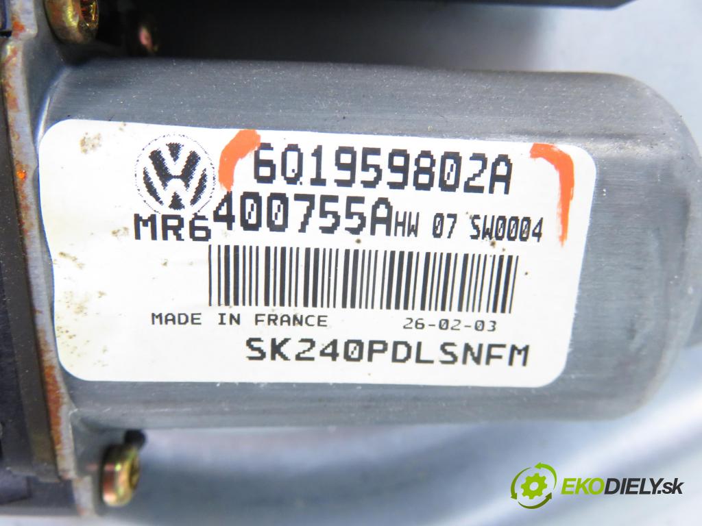 SKODA FABIA I (6Y2) HB 2003 74,00 1.9 TDI PD 100 - ATD 1896,00 mechanismus oken PPE 6Q1959802A