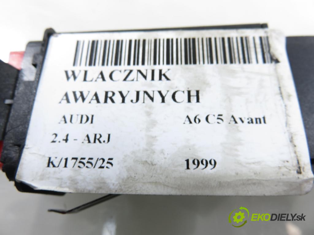 AUDI A6 Avant (4B5, C5) KOMBI 1999 121,00 2.4 - ARJ 2393,00 přepínač nouzových 4B0941509C