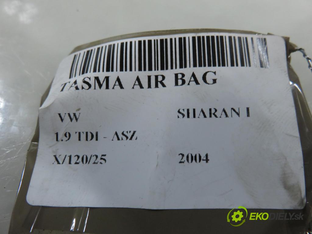VW SHARAN (7M8, 7M9, 7M6) MINIVAN 2004 96,00 1.9 TDI PD 130 - ASZ 1896,00 PÁSKA: air BAG 1J0959654AP