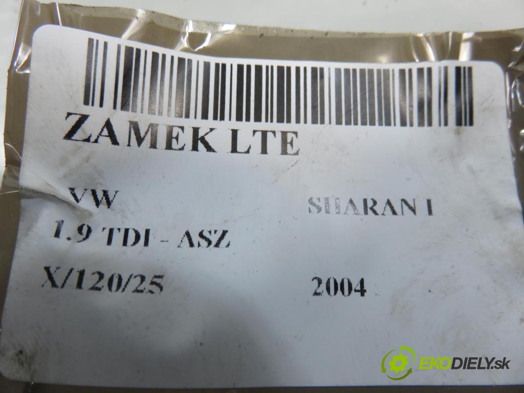 VW SHARAN (7M8, 7M9, 7M6) MINIVAN 2004 96,00 1.9 TDI PD 130 - ASZ 1896,00 zámok LTE