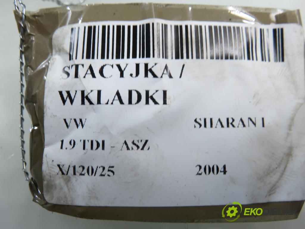 VW SHARAN (7M8, 7M9, 7M6) MINIVAN 2004 96,00 1.9 TDI PD 130 - ASZ 1896,00 spinačka 4B0905851F ; 7M3953257 ; YM2119A366AA (Spínacia skrinka)
