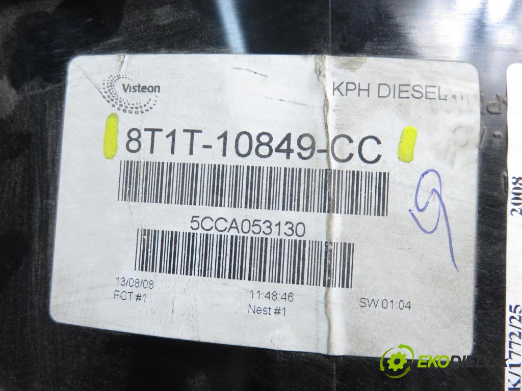 FORD TRANSIT CONNECT (P65_, P70_, P80_) KOMBIVAN 2008 81,00 1.8 TDCi - RWPA 1753,00 prístrojovka elektrický 8T1T10849CC