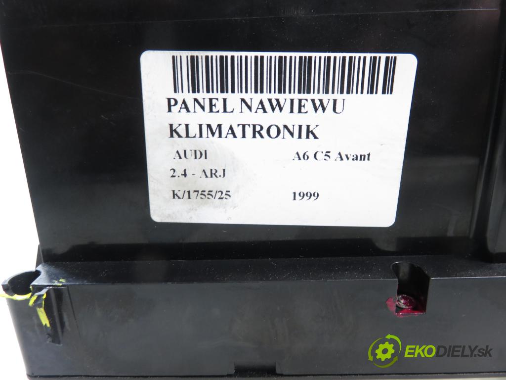 AUDI A6 Avant (4B5, C5) KOMBI 1999 121,00 2.4 - ARJ 2393,00 Panel kúrenia KLIMATRONIK 4B0820043Q ; 5HB00760413