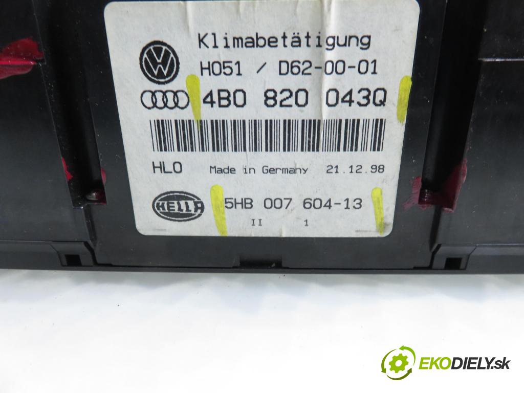 AUDI A6 Avant (4B5, C5) KOMBI 1999 121,00 2.4 - ARJ 2393,00 Panel kúrenia KLIMATRONIK 4B0820043Q ; 5HB00760413