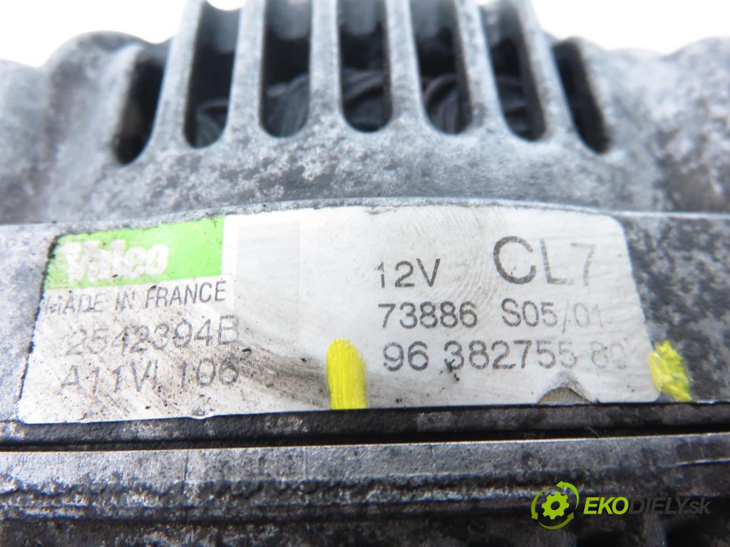 PEUGEOT 206 liftback (2A/C) HB 2003 55,00 1.4 75 - KFW 1360,00 Alternátor 9638275580 (Alternátor)