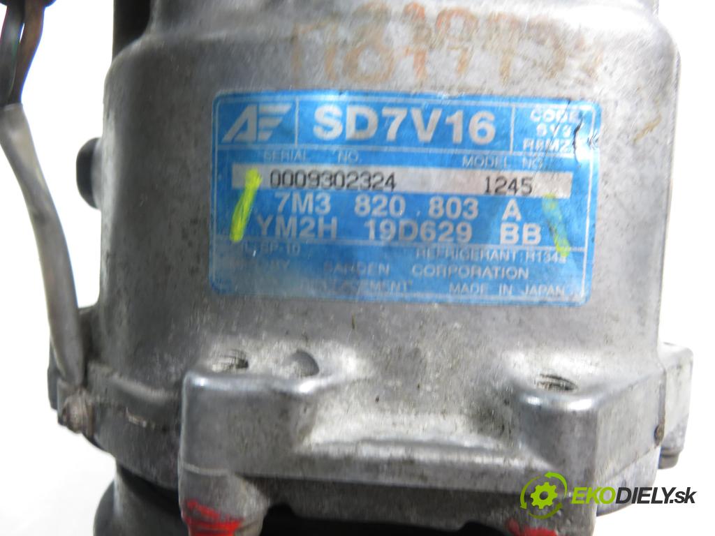 VW SHARAN (7M8, 7M9, 7M6) MINIVAN 2004 96,00 1.9 TDI PD 130 - ASZ 1896,00 KOMPRESOR: klimatizace 7M3820803A ; YM2H19D629BB (Kompresor klimatizace)